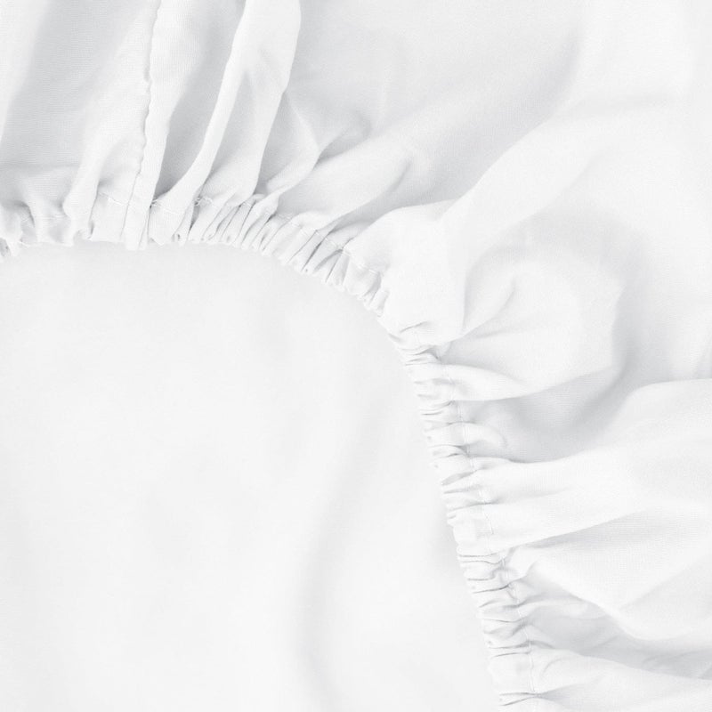 Ghooss Fitted Sheet White-Full Size Fitted Sheet Only-Fitted Deep Pocket Sheet-Soft Wrinkle Free Sheet-1 Pack(White Full) - Image 2